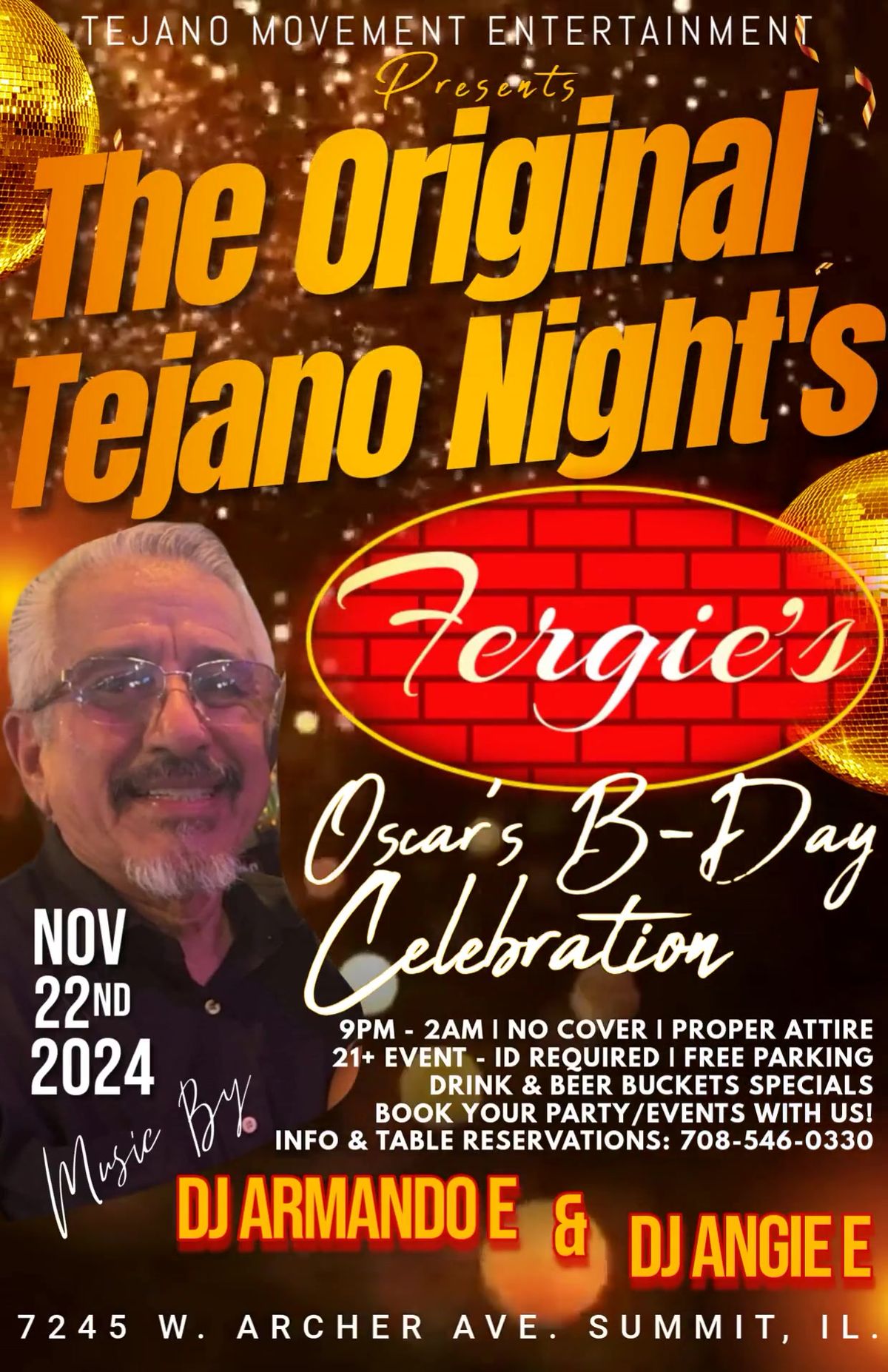 THE ORIGINAL TEJANO NIGHT'S @ FERGIE'S!!!