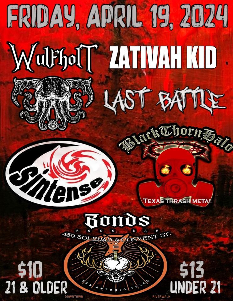 Rock N Metal Bands at Bonds Live