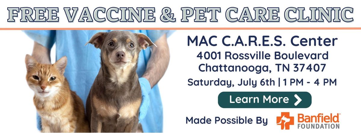 FREE Vaccine and Microchip Clinic!