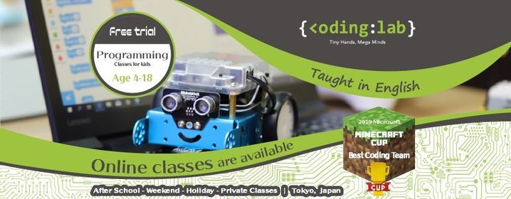Free Coding Trial Ages 13 18 Coding Lab Tokyo 9 May 21