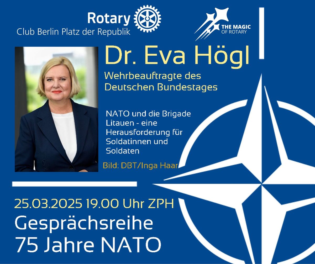 Gespr\u00e4chsreihe 75.Jahre NATO mit Dr. Eva H\u00f6gl