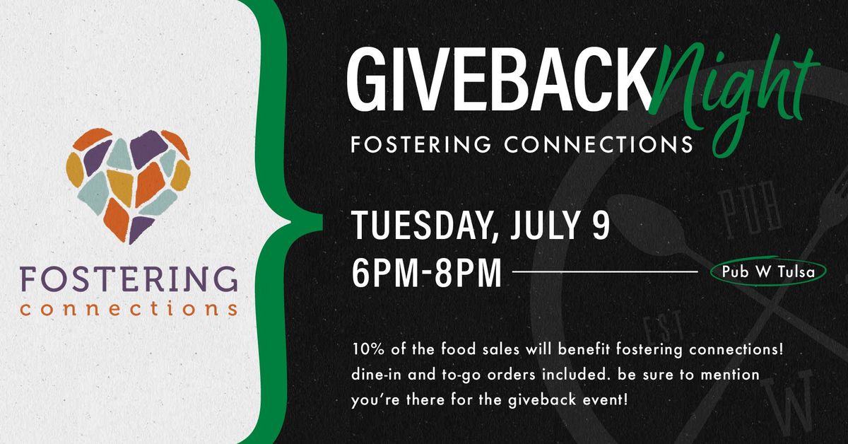 Giveback Night with Fostering Connections