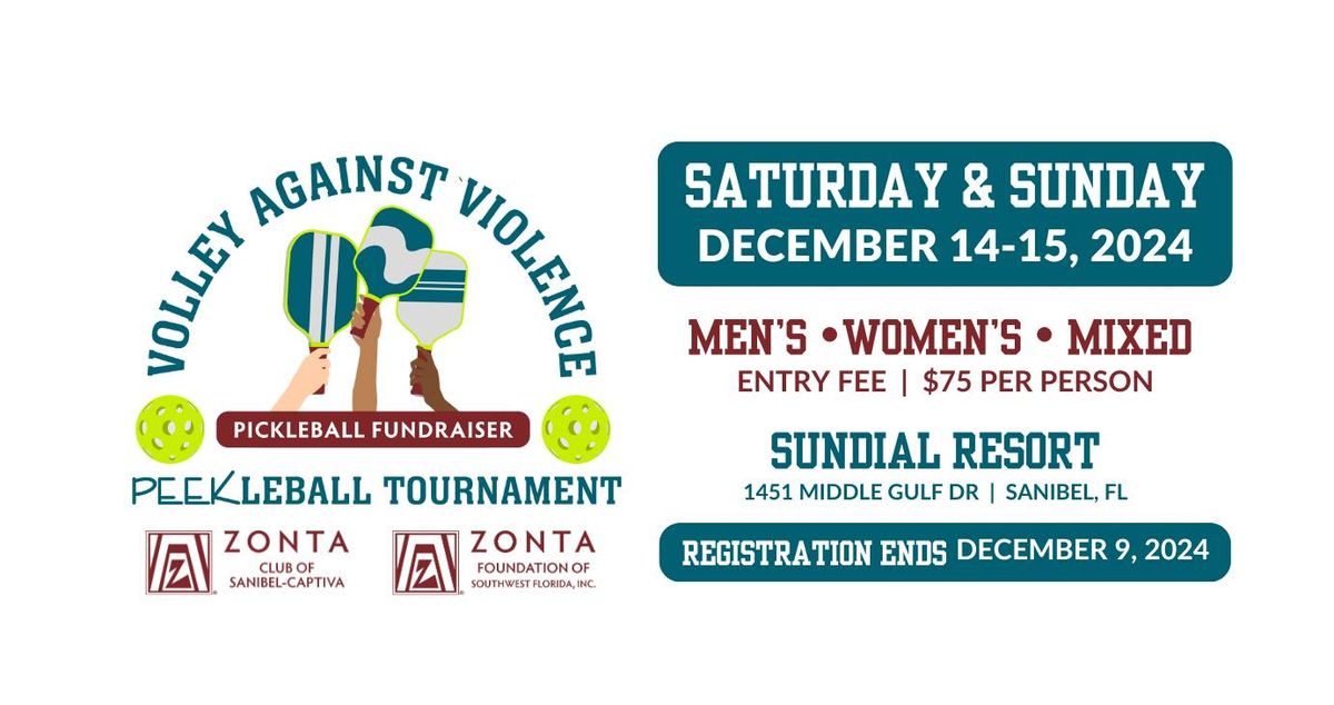 Volley Against Violence Peekleball Tournament | A Pickleball Fundraiser