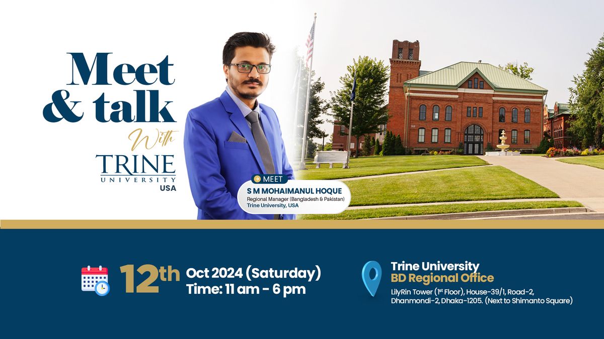 Trine University USA Meet-Up \u2013 Learn & Explore Your Study Options