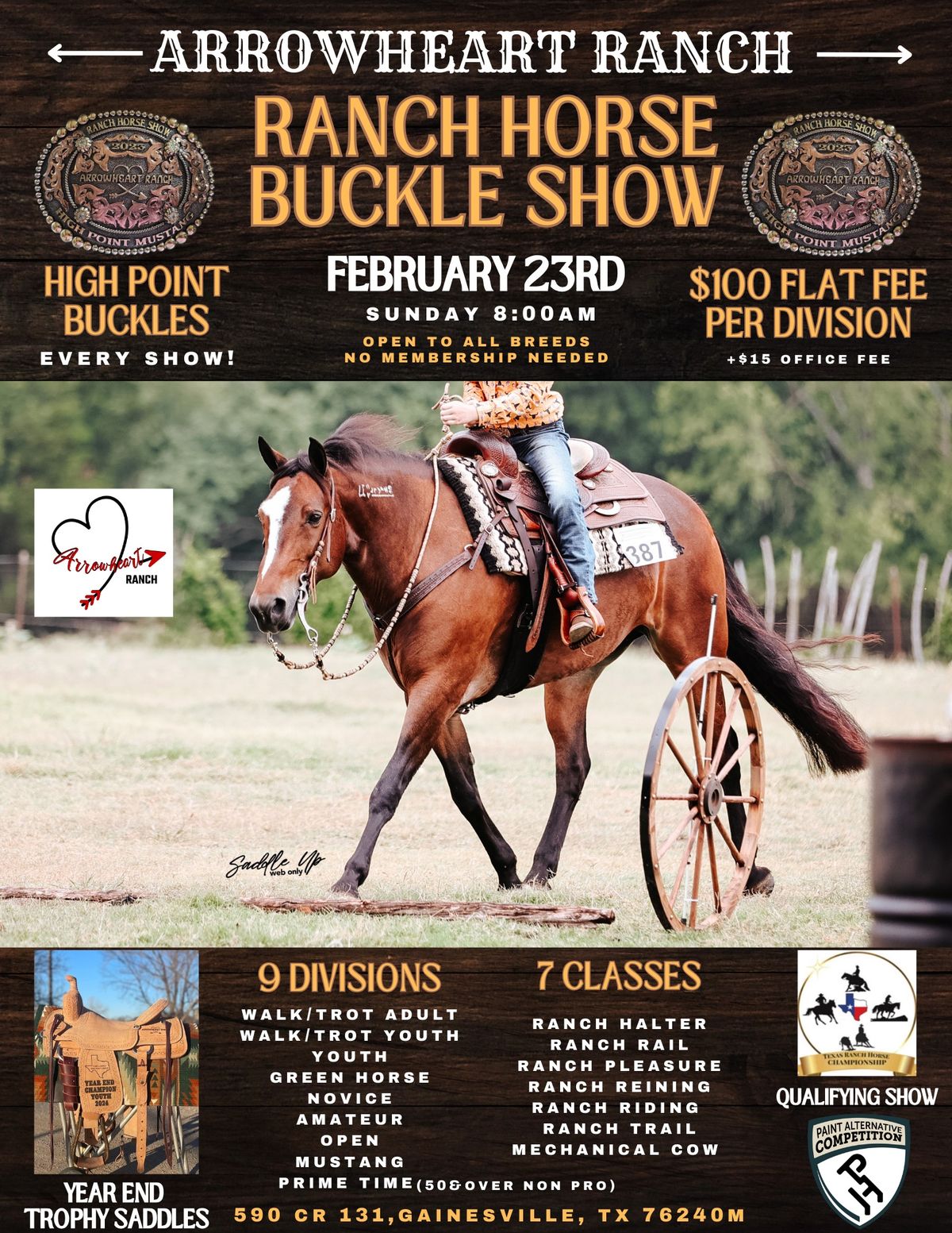 Arrowheart Ranch Horse Buckle Show 