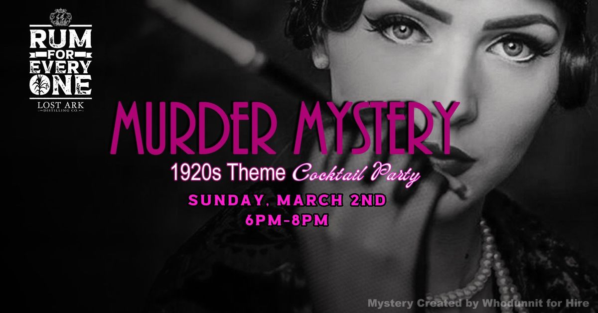 1920s Murder Mystery Cocktail Party