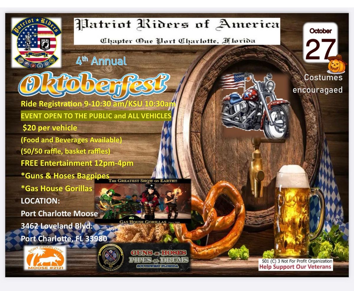 Octoberfest (4th Annual) OPEN TO THE PUBLIC 