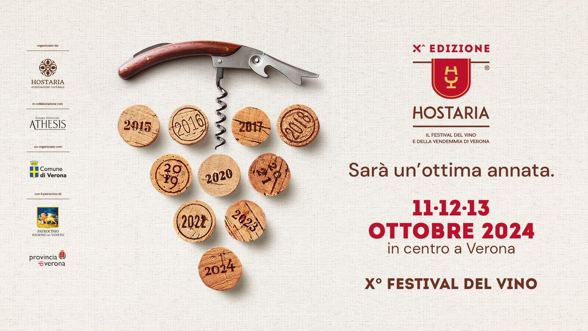 Hostaria Verona 2024 - Il Festival del vino di Verona - X edizione