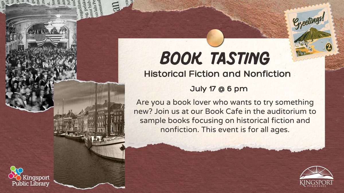 Book Tasting: Historical Fiction and Nonfiction