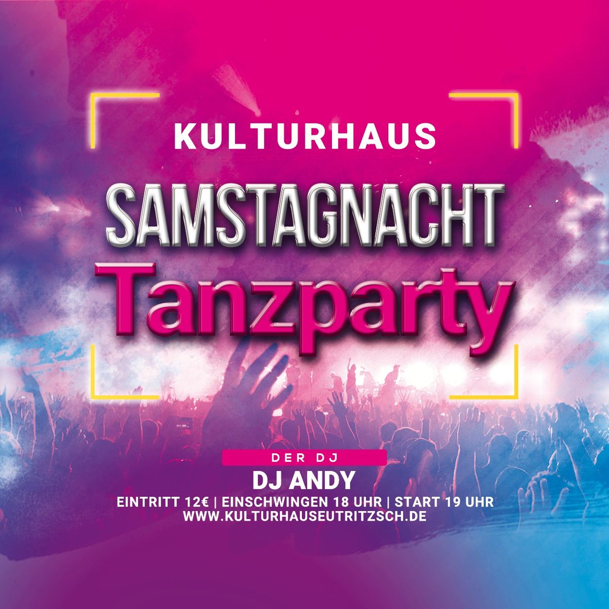 Samstagnacht-Tanzparty