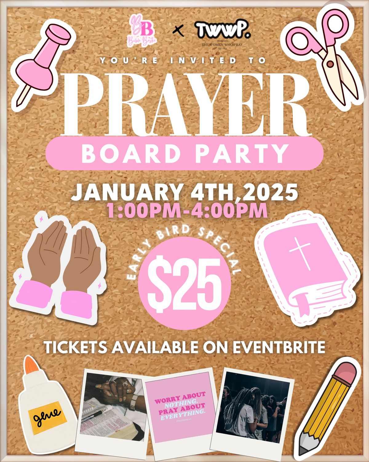 Bible Bestie X The Women Who Pray: Prayer Board Party