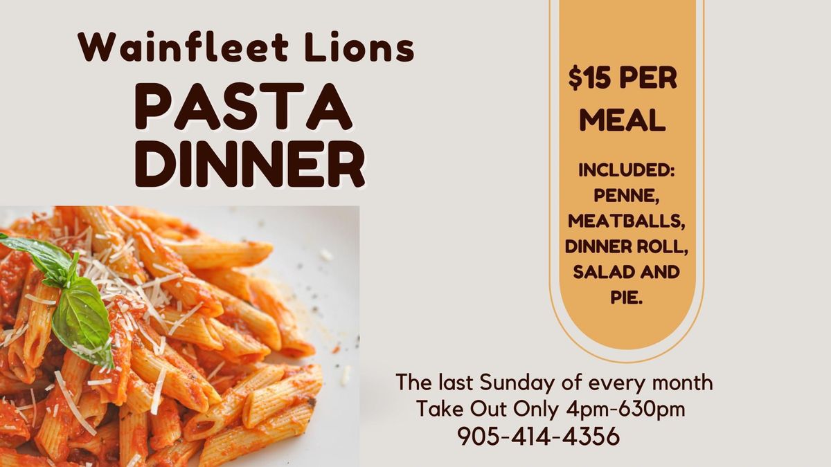 Wainfleet Lions Pasta Dinner 