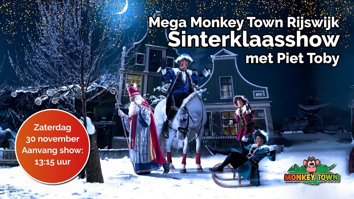 Sinterklaasshow met Piet Toby