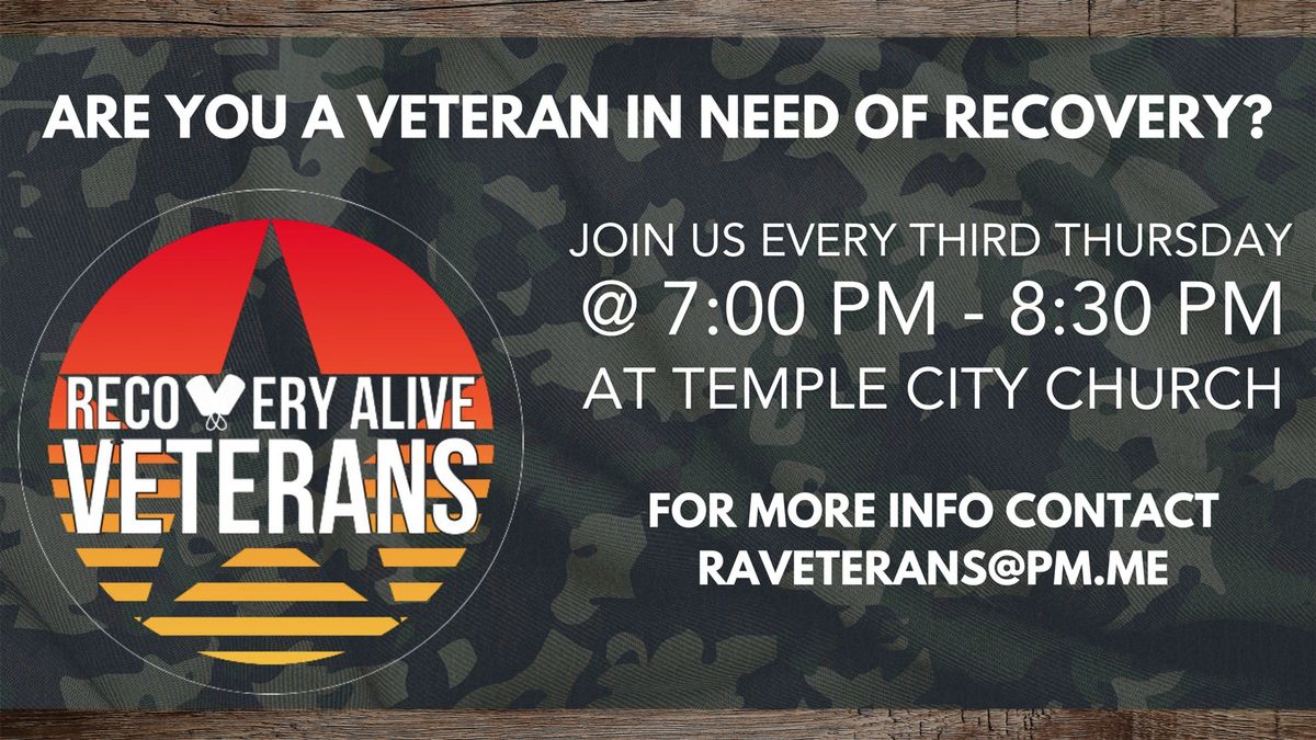 Recovery Alive Veterans Monthly Meeting