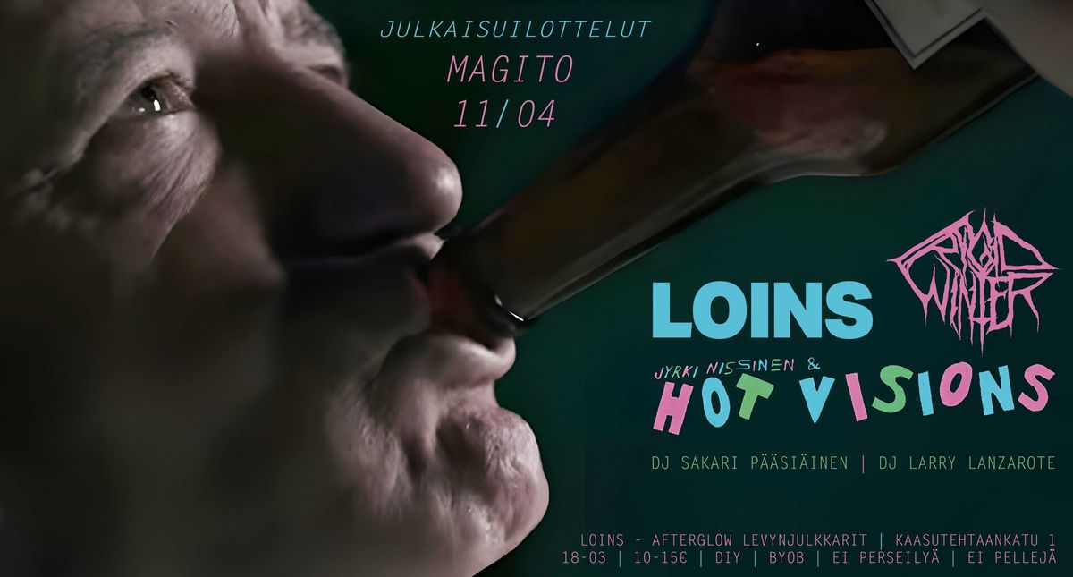 Julkaisuilottelut: LOINS, FRIGID WINTER, JYRKI NISSINEN & HOT VISIONS