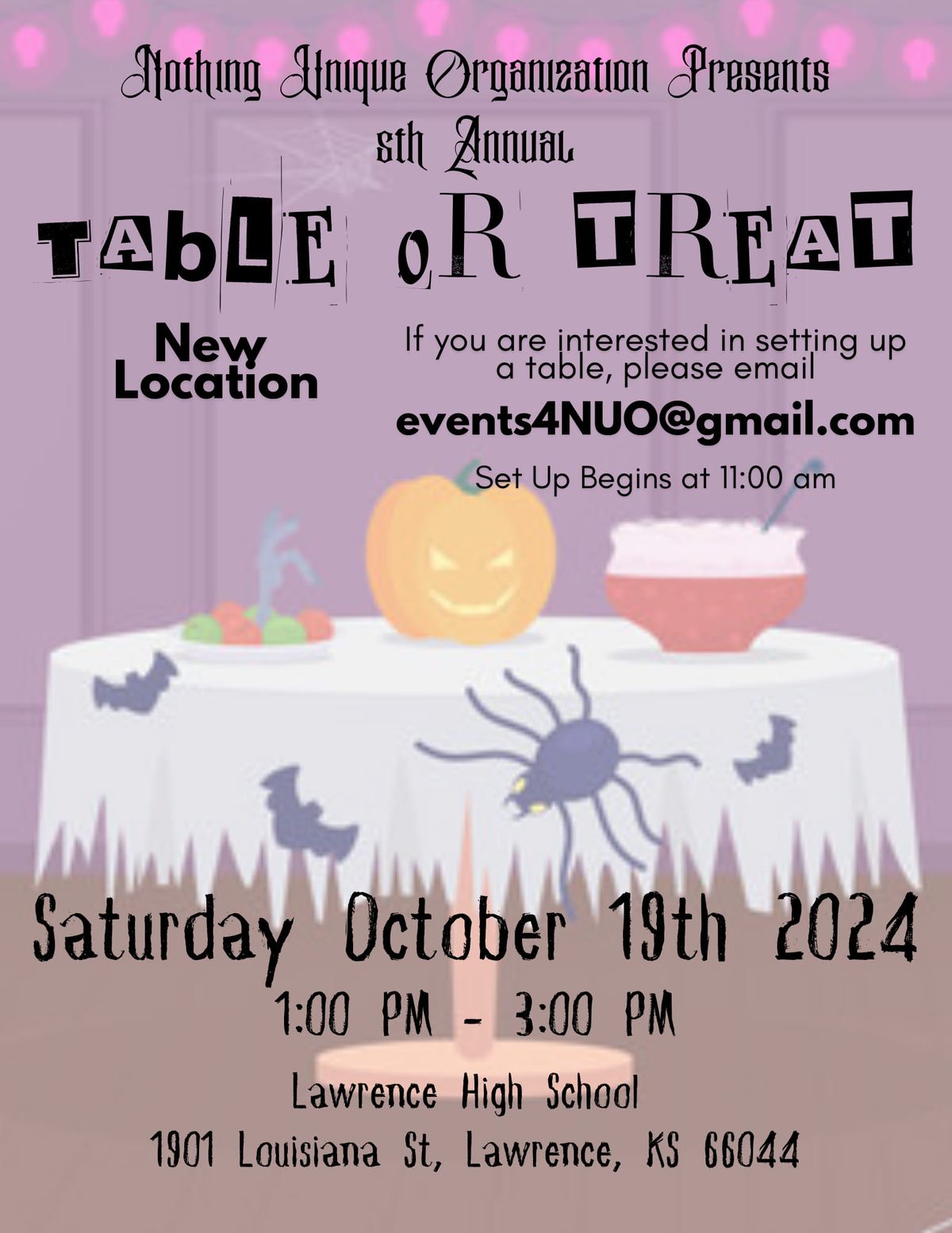 Table or Treat \ud83c\udf6d\ud83c\udf83\ud83d\udc7b