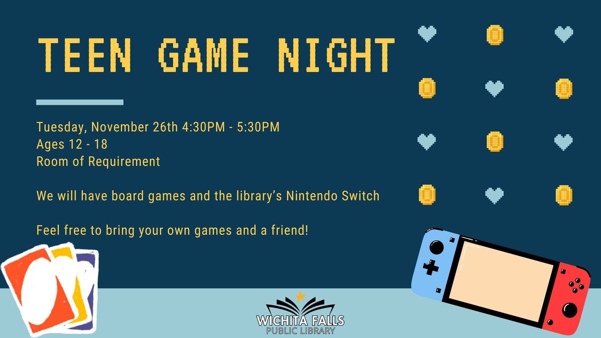 Teen Game Night