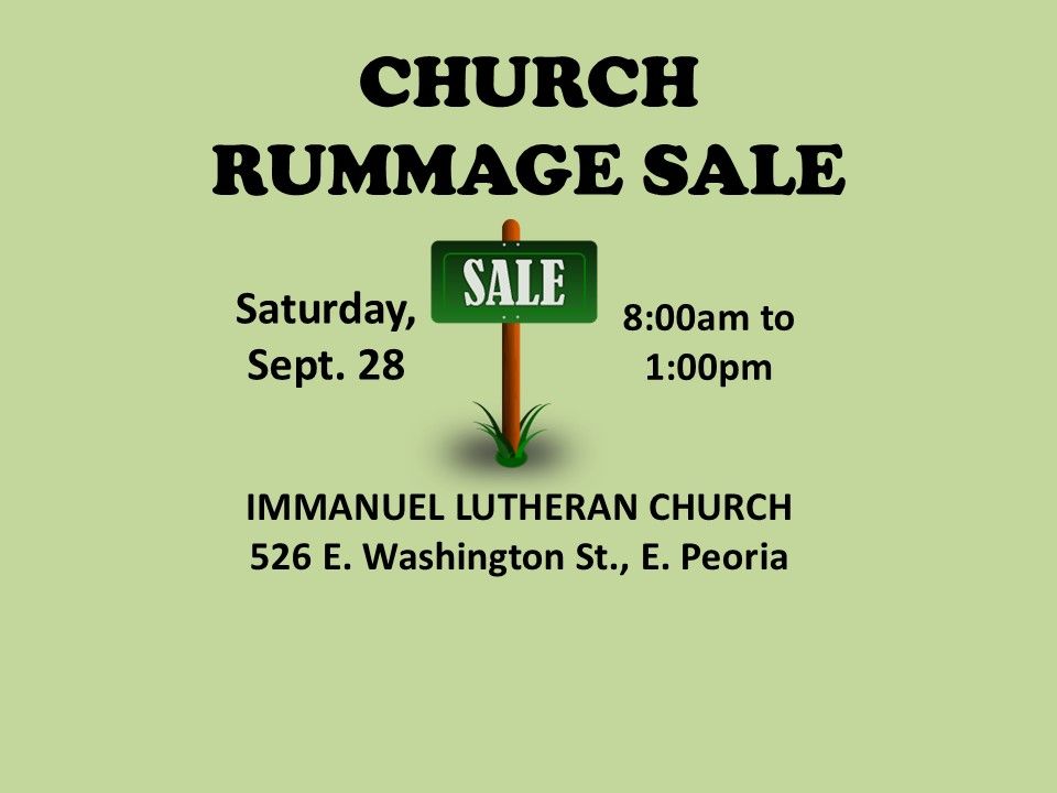 Church Rummage Sale