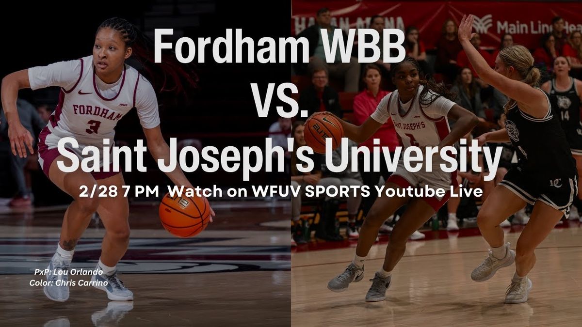 Fordham Lady Rams at Saint Joseph's Hawks Womens Basketball