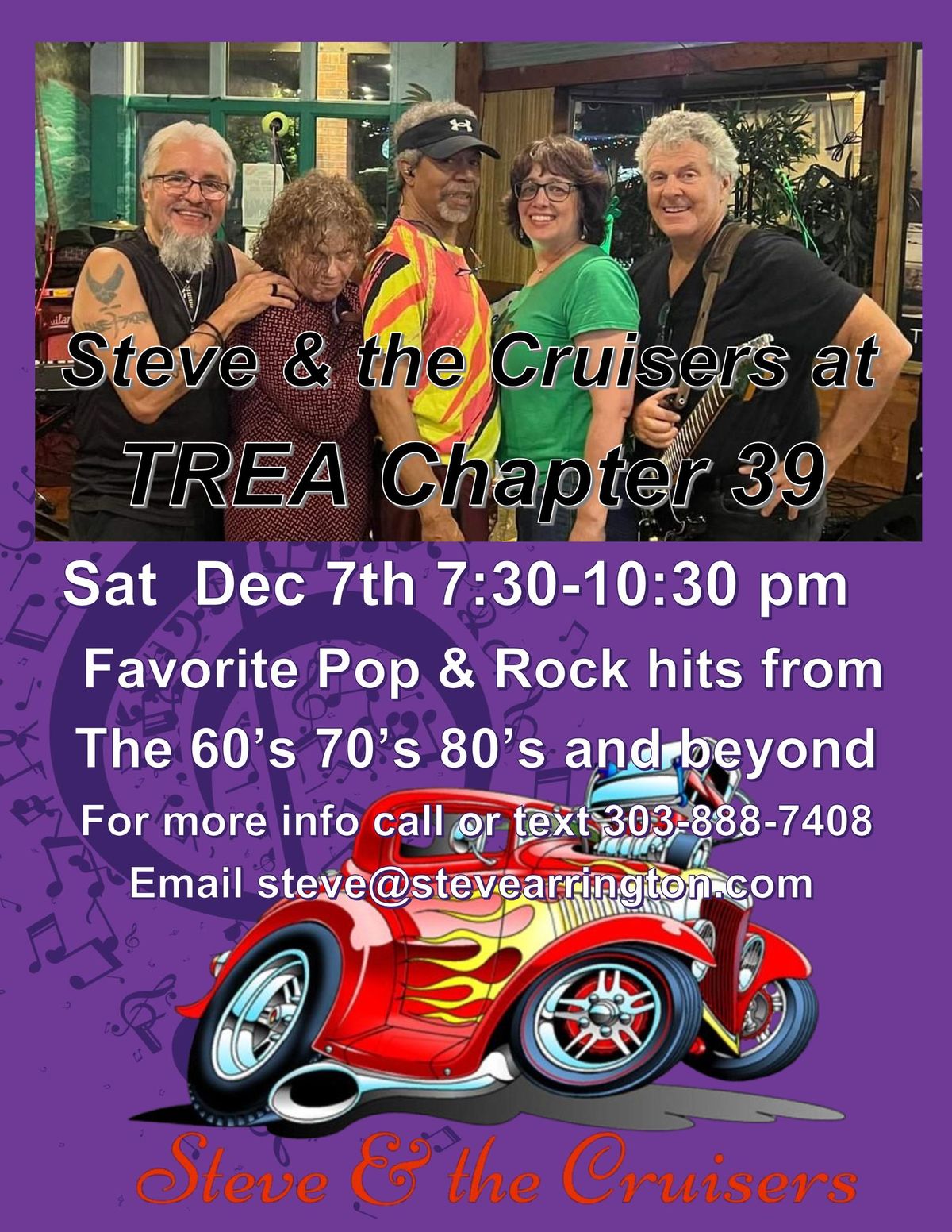 Steve & the Cruisers at TREA Chapter 39 in Aurora