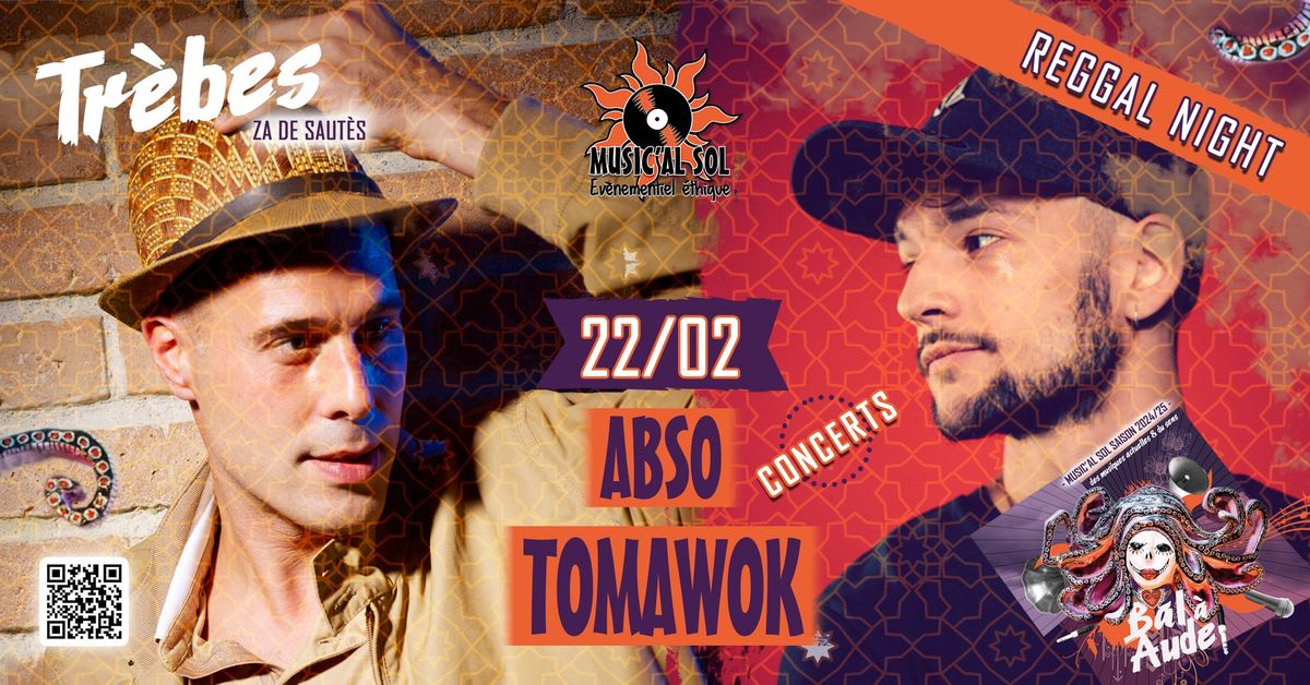 Concerts TOMAWOK + ABSO - Reggae Tr\u00e8bes