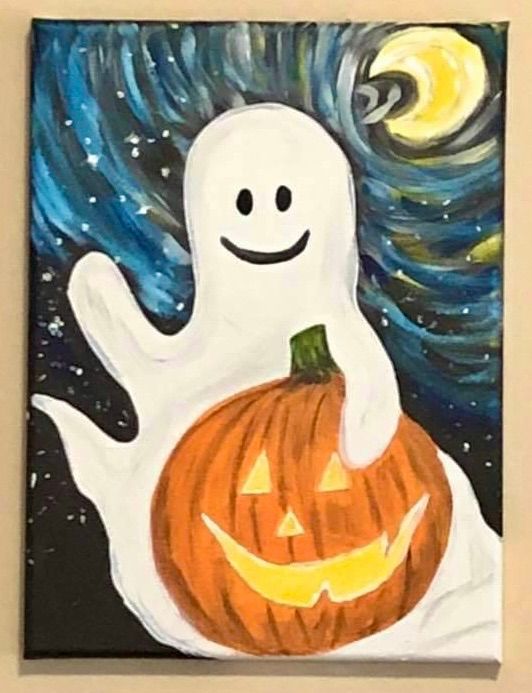 Sold Out! Kids Spooky Halloween Paint Class!