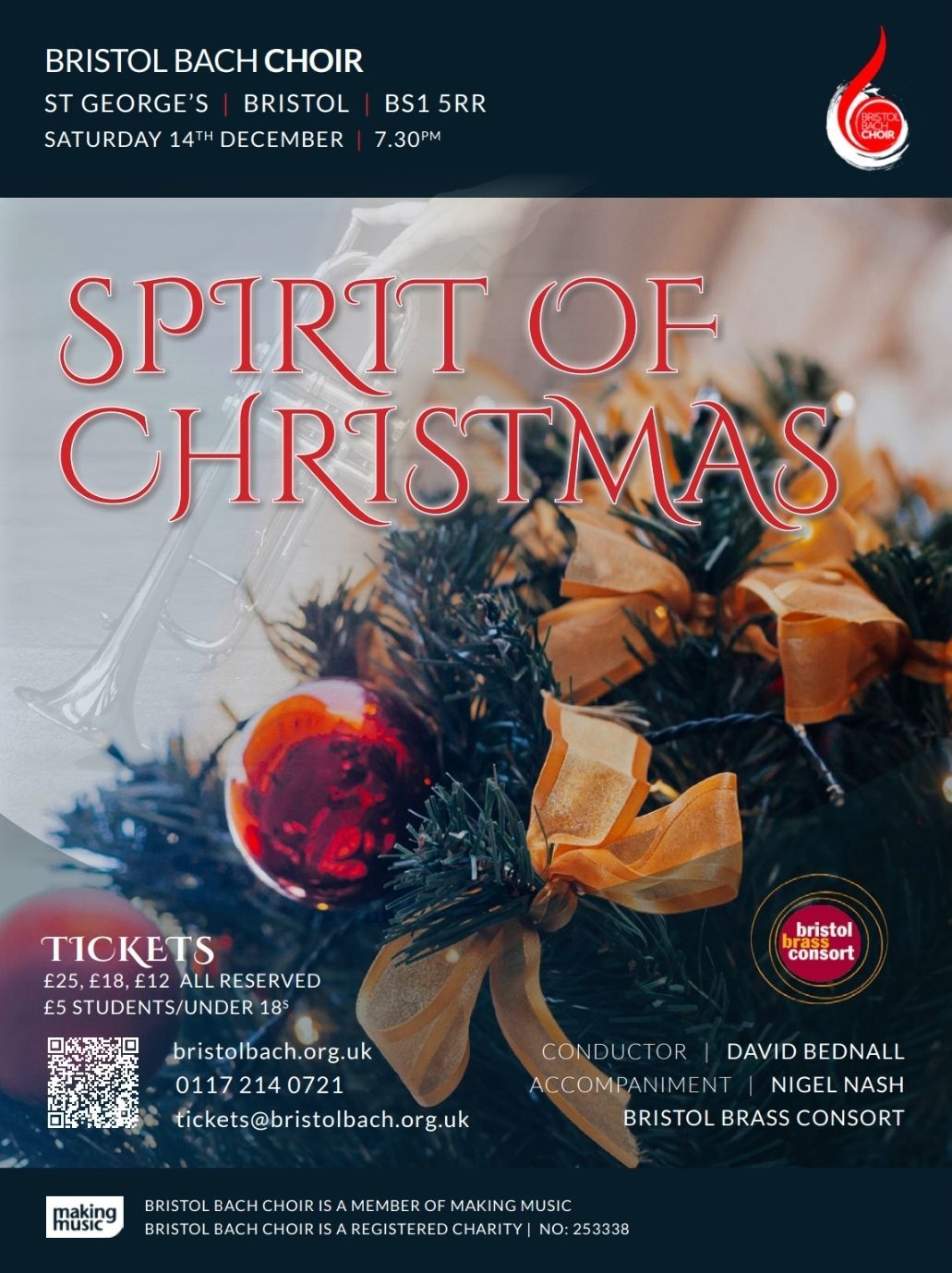 Spirit of Christmas with Bristol Bach Choir