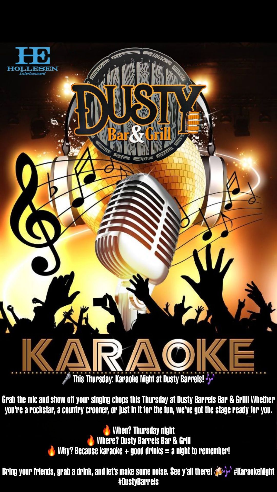 Karaoke Night at Dusty Barrels