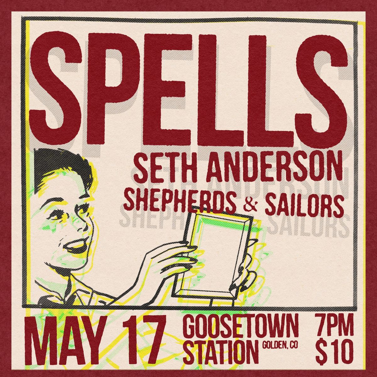 \ud83c\udfbc\ud83c\udf89\ud83d\udd25\ud83d\udda4 May 17. SPELLS ! with Seth Anderson & Shepherds & Sailors !!