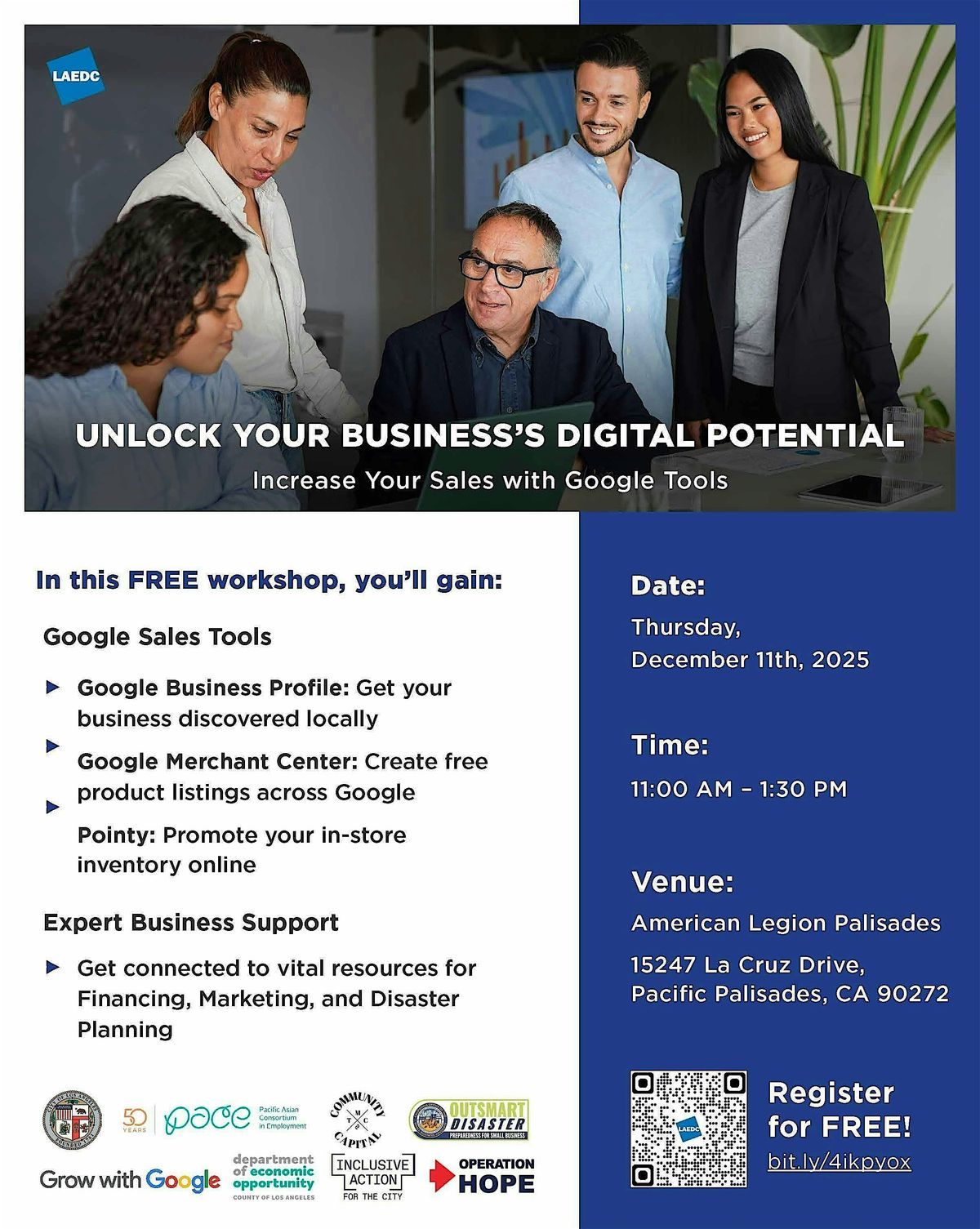 Unlocking Your Business\u2019s Digital Potential Workshop w\/ Google