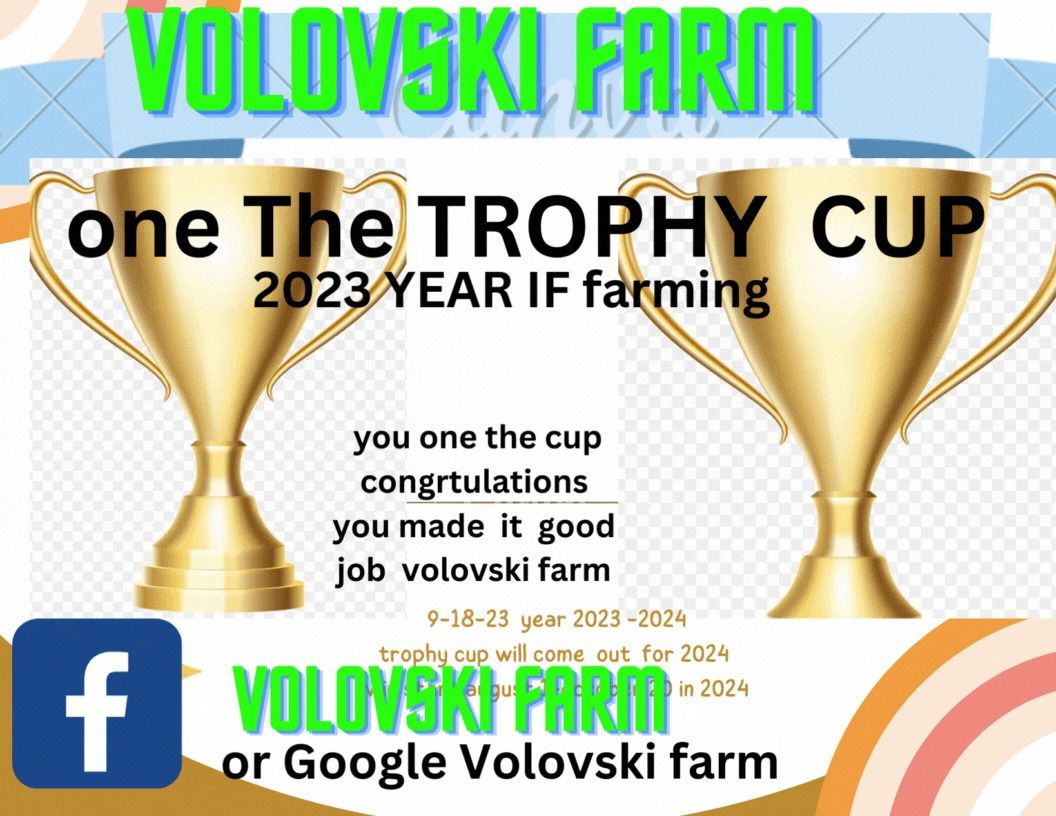 Volovski farm award coming. out in 2025 year   