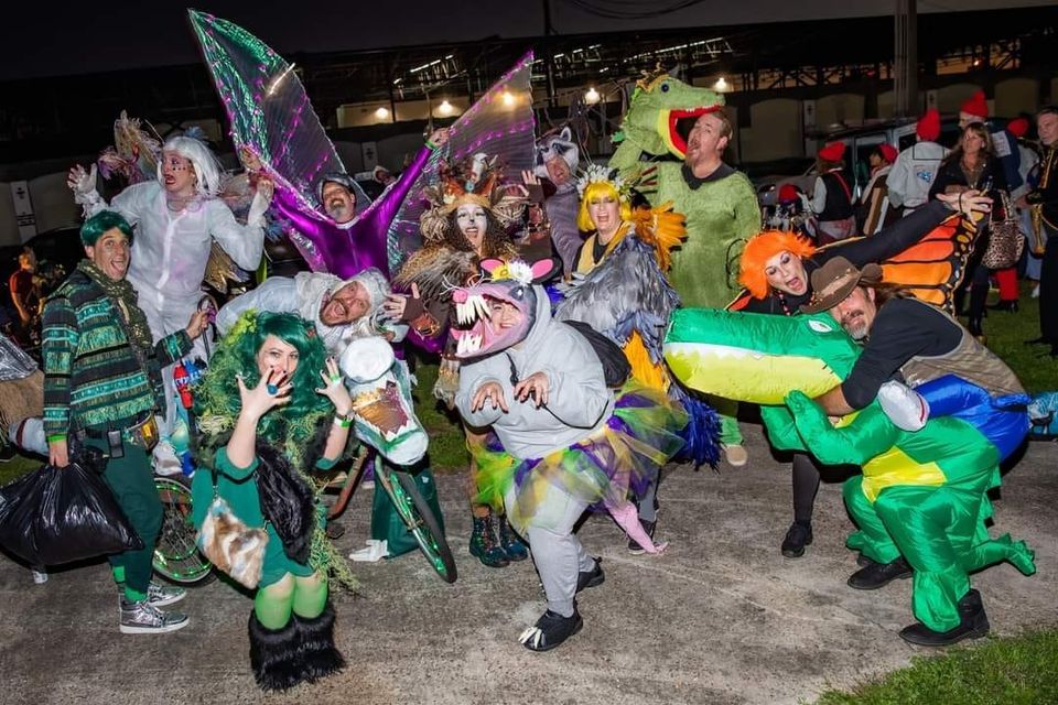 Rollin in Krewe Boheme, French Quarter, New Orleans, 26 January 2025