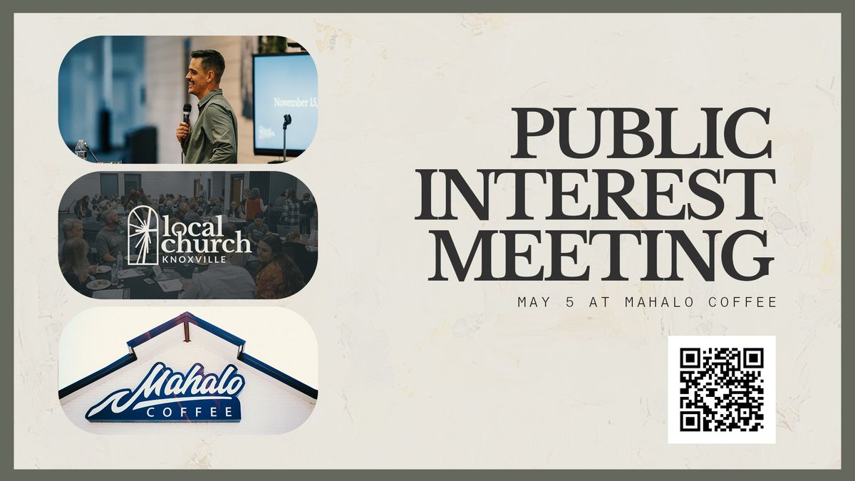 Public Interest Meeting @ Mahalo 