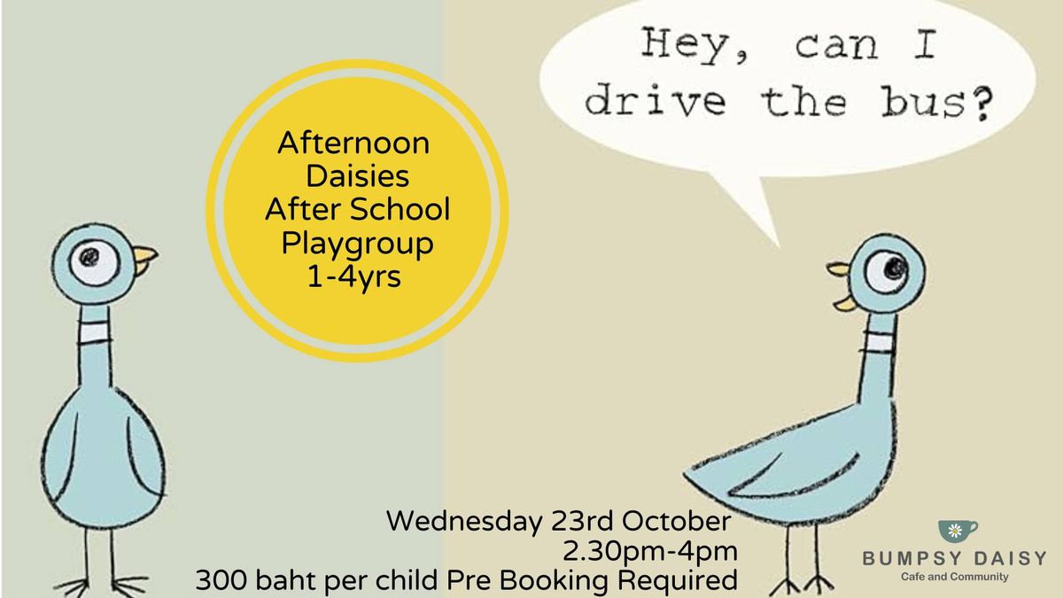 After School Story Theme Playgroup: Don't let the Pigeon Drive the Bus