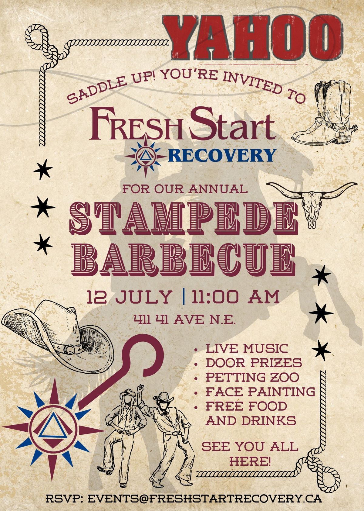 Fresh Start Recovery Stampede Barbecue