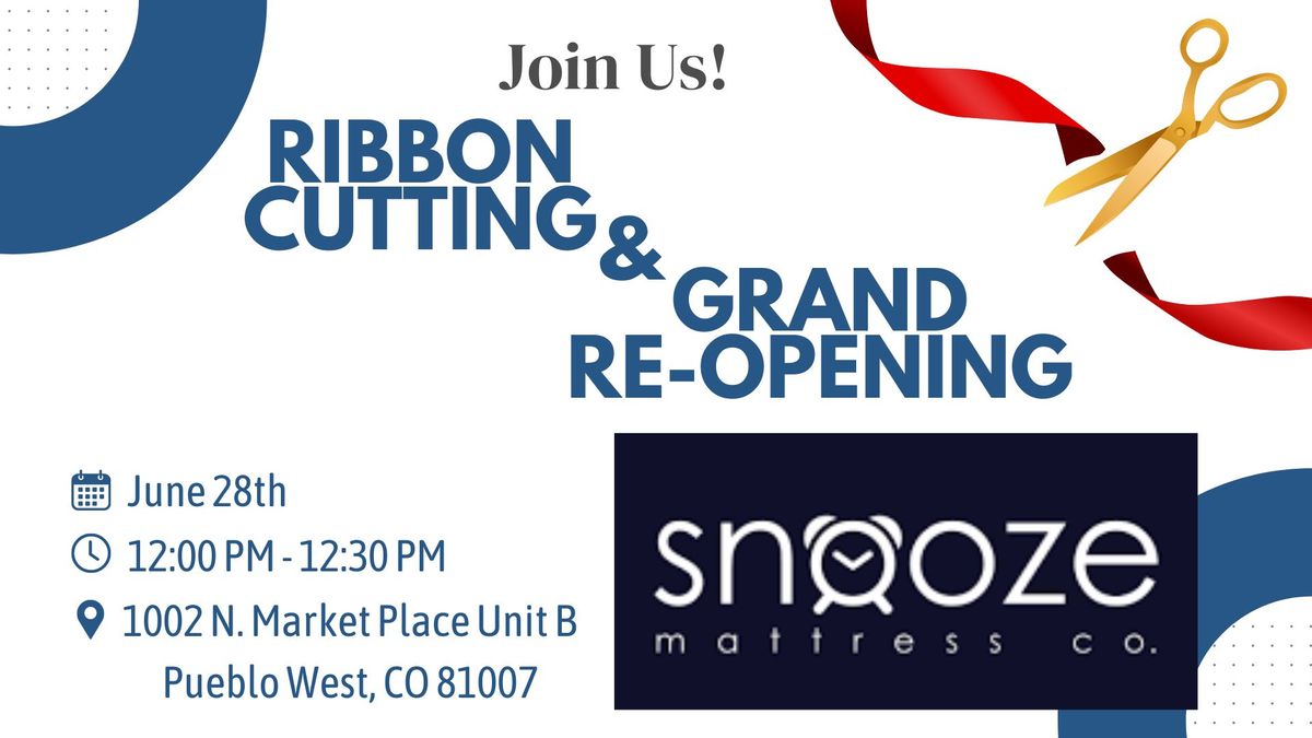 Snooze Mattress Ribbon Cutting