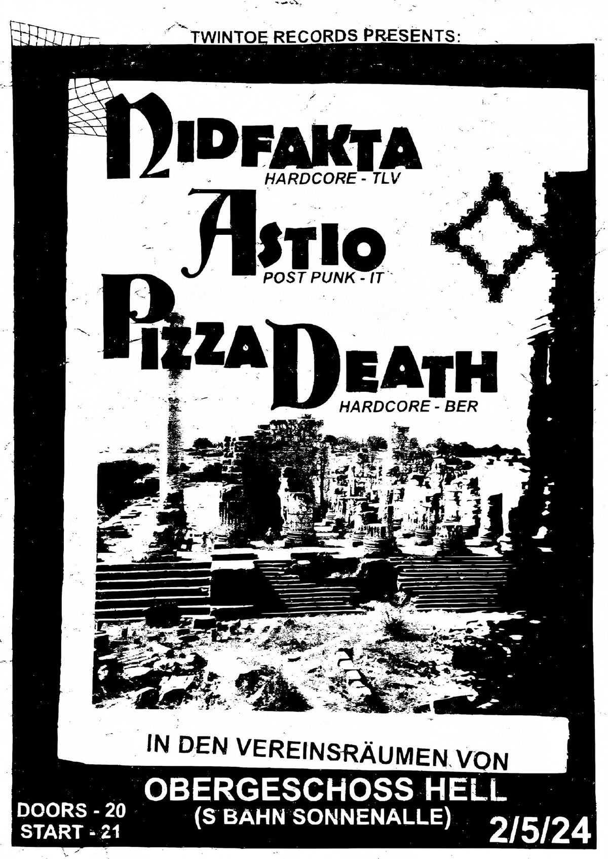 NIDFAKTA (IL) + ASTIO (IT) + PIZZA DEATH (BRL)