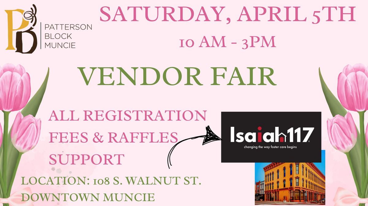 Vendor Fair to Support ISAIAH 117 HOUSE