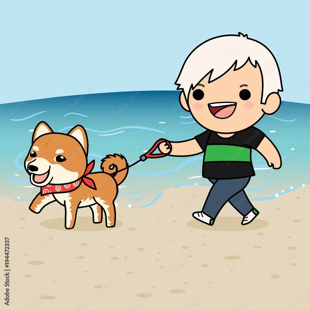 Summer Shiba Beach & Bay Walk