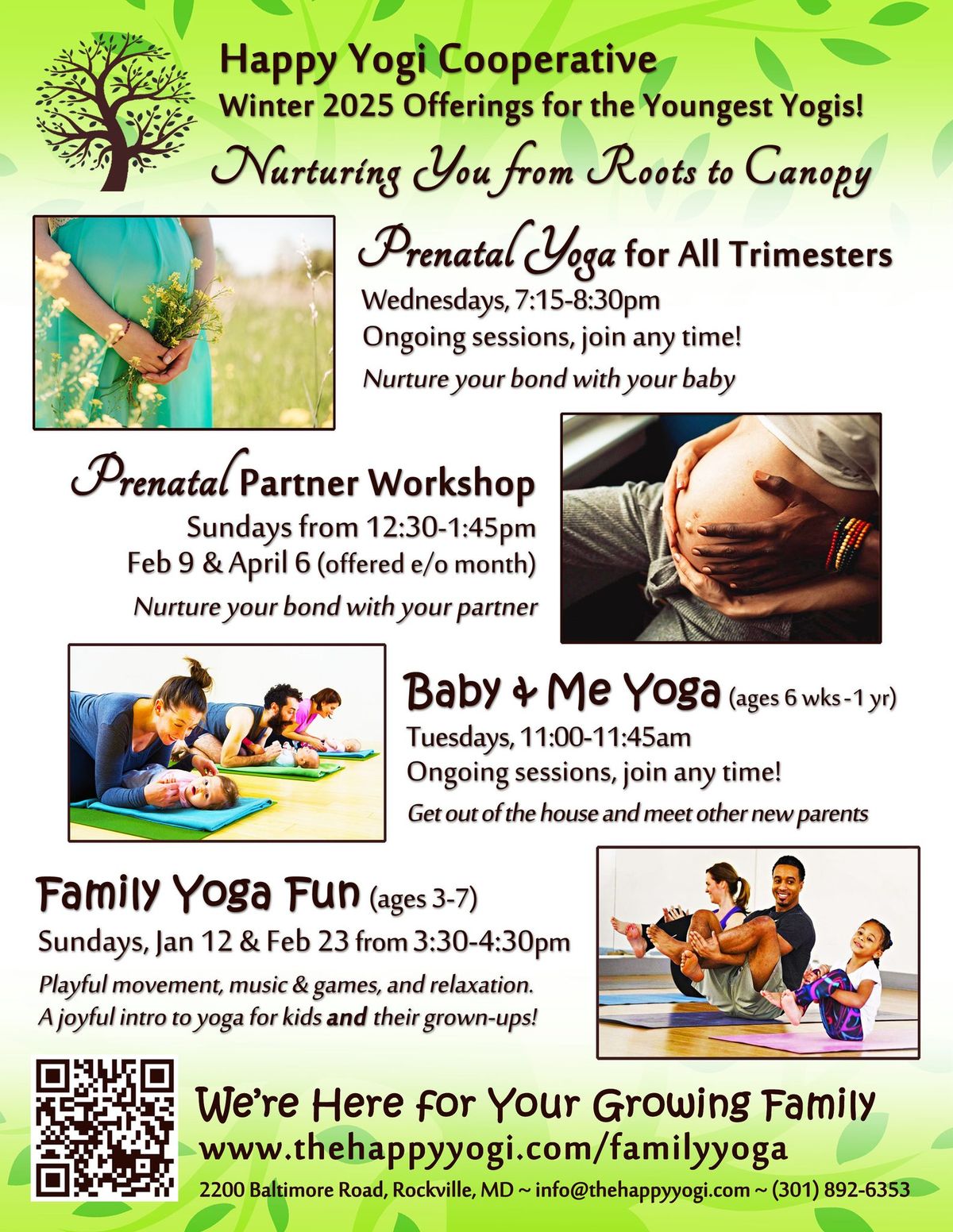 Prenatal and Family Yoga in the New Year!