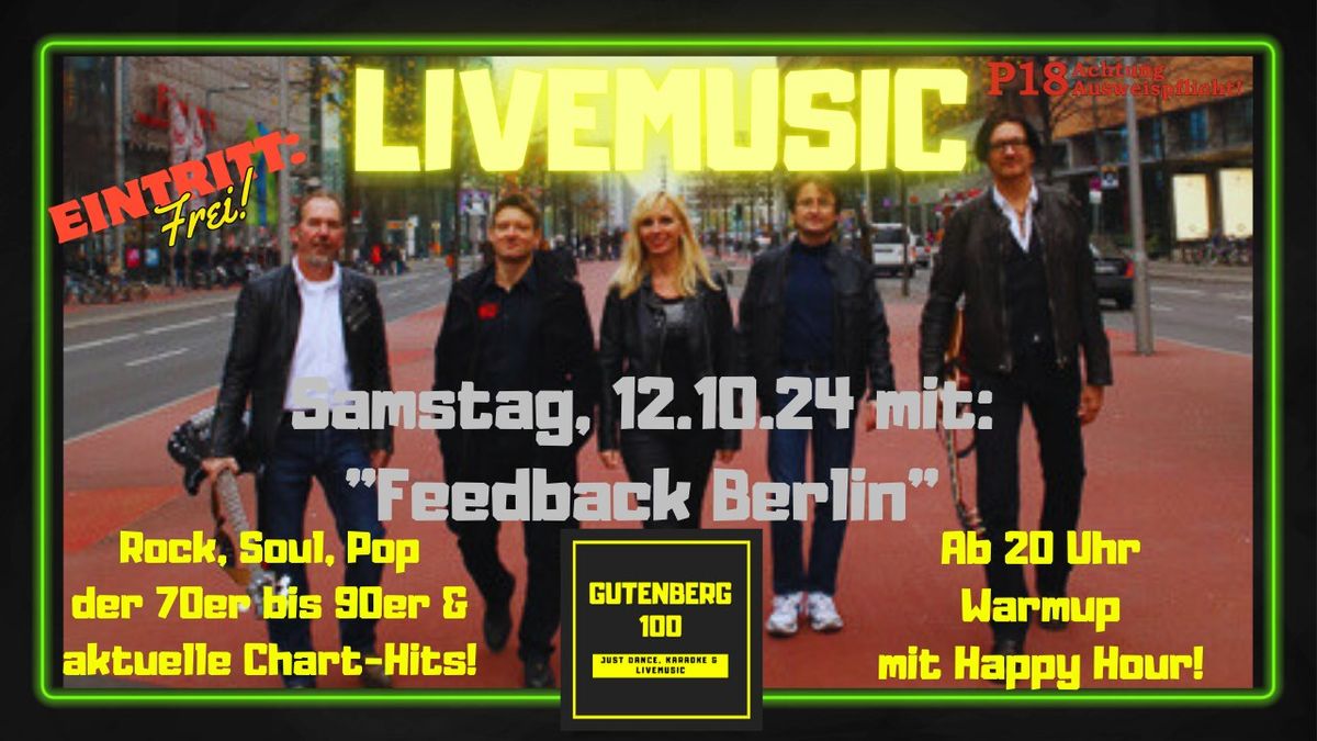 Livemusic mit Feedback Berlin