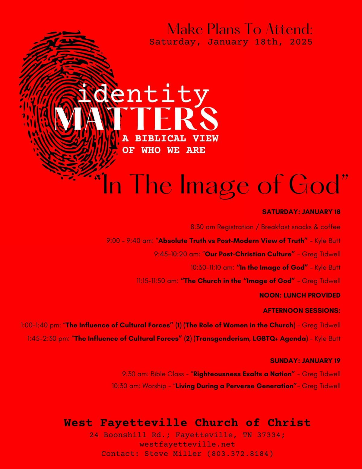 Identity Matters: A Biblical View of Who We Are