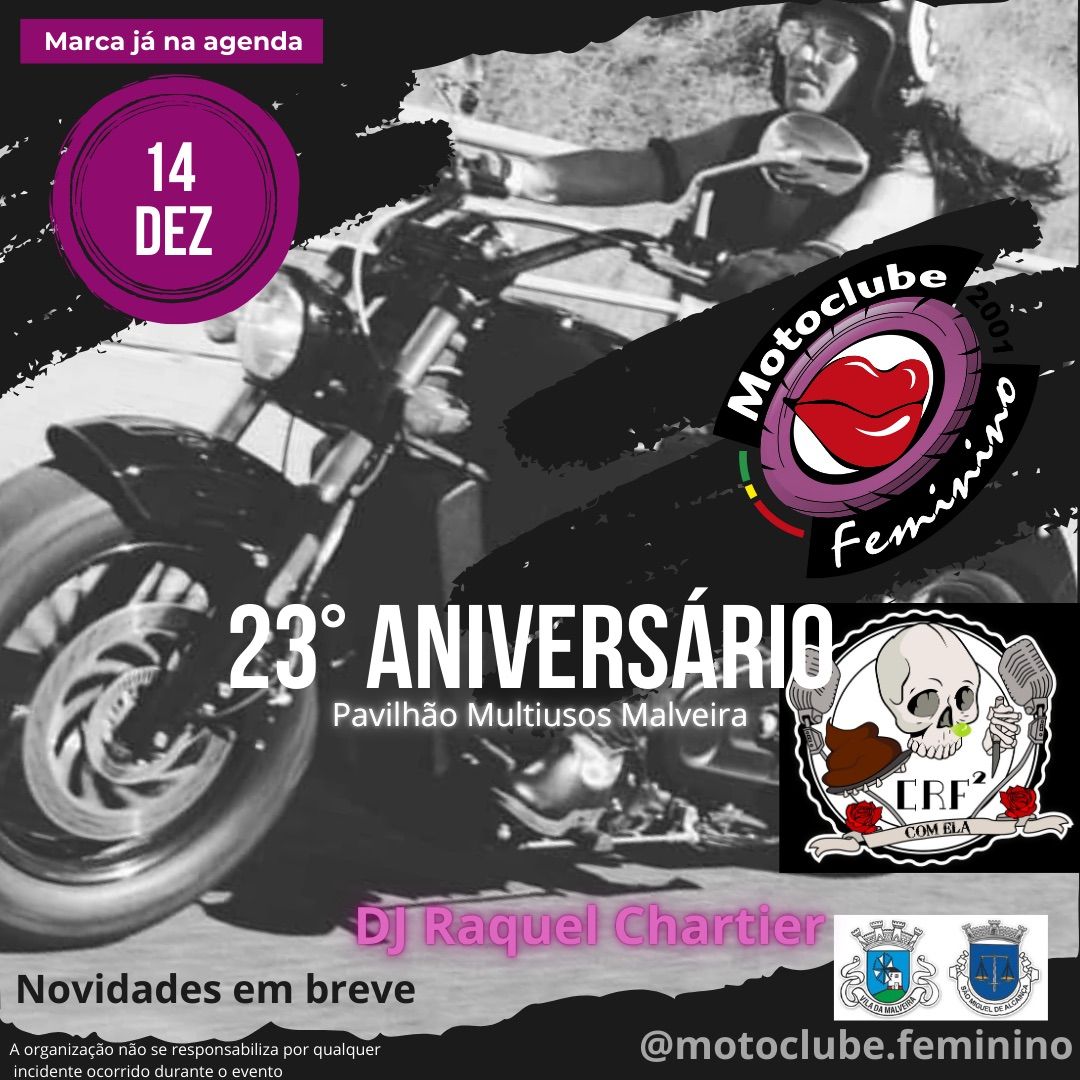 23\u00b0 Anivers\u00e1rio - Motoclube Feminino 