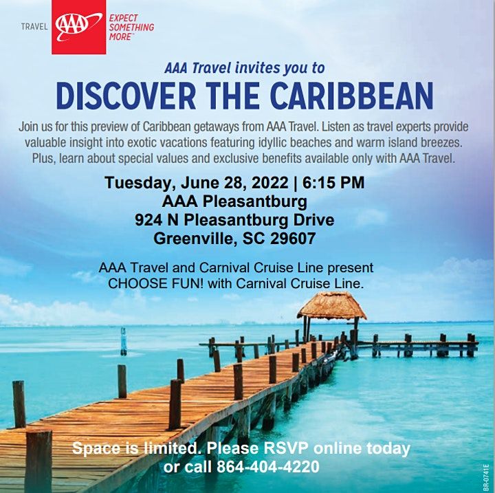 Choose FUN with Carnival Cruise Line and AAA Travel, AAA Pleasantburg