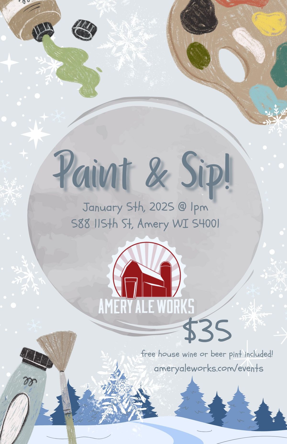 Paint and Sip @ Amery Ale Works