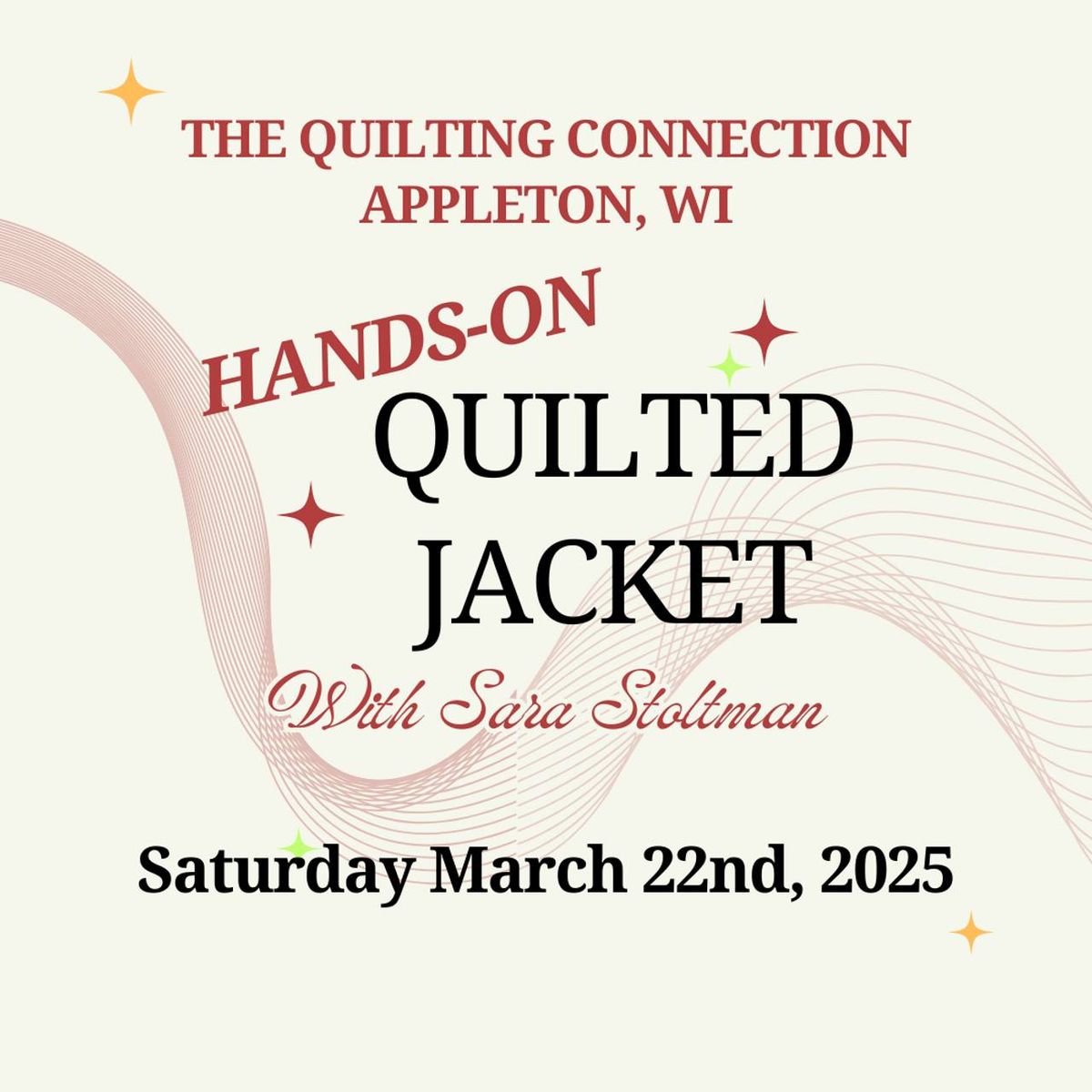 Quilted Jacket Class in Appleton, Wi 