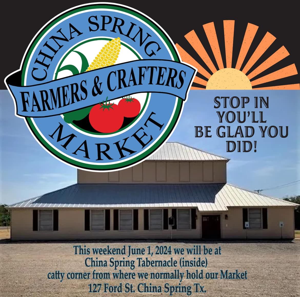 CHINA SPRING FARMERS AND CRAFTERS MARKETS JULY 1st EVENT