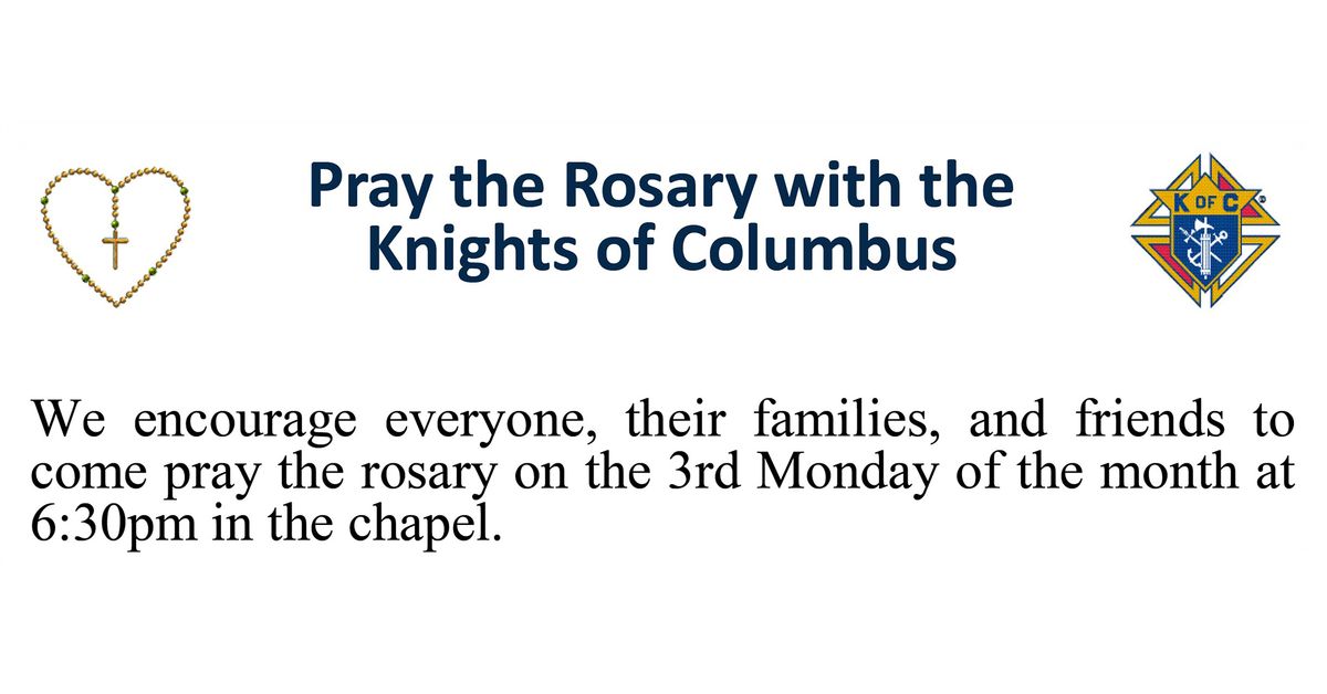 Pray the Rosary with the Knights of Columbus