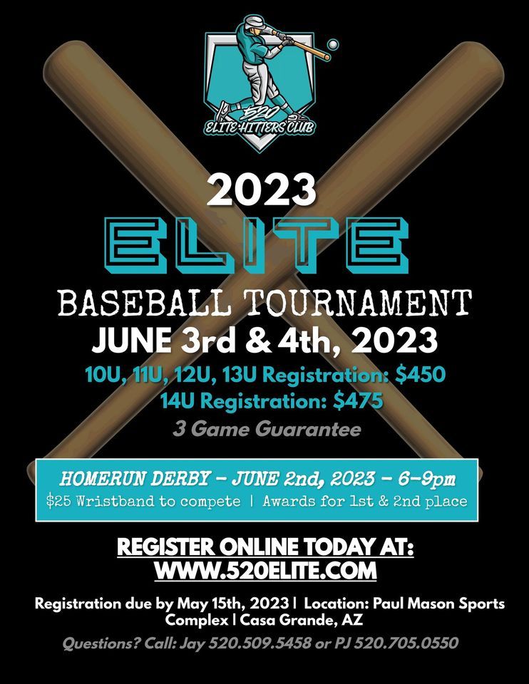 2023 ELITE Baseball Tournament , Paul Mason Sports Complex, Casa Grande