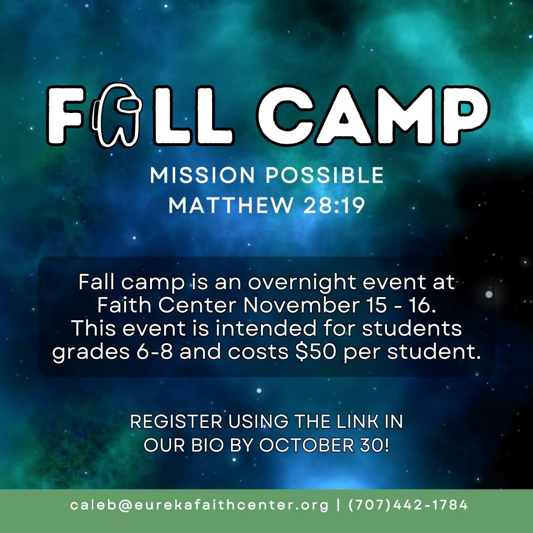 Junior High Fall Camp: Mission Possible